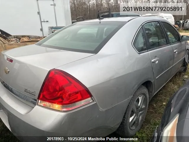 2G1WB58N779205891 2007 Chevrolet Impala Ls V6