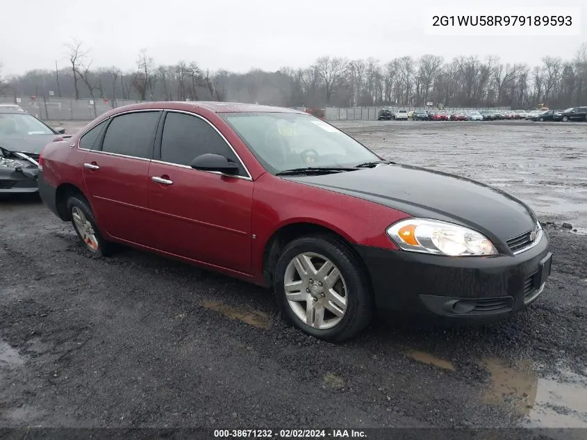 2007 Chevrolet Impala Ltz VIN: 2G1WU58R979189593 Lot: 38671232