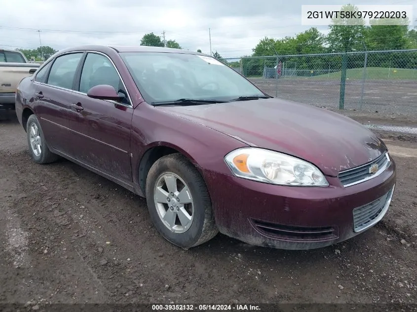 2007 Chevrolet Impala Lt VIN: 2G1WT58K979220203 Lot: 39352132