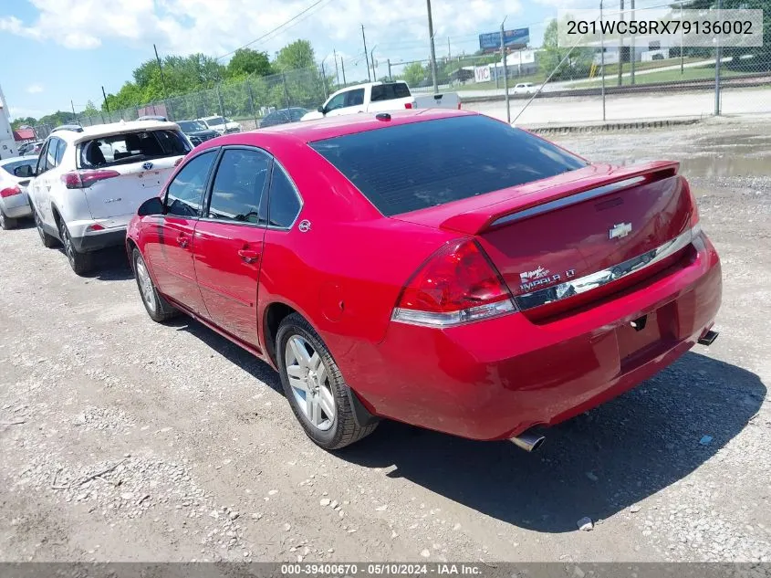 2007 Chevrolet Impala Lt VIN: 2G1WC58RX79136002 Lot: 40332932