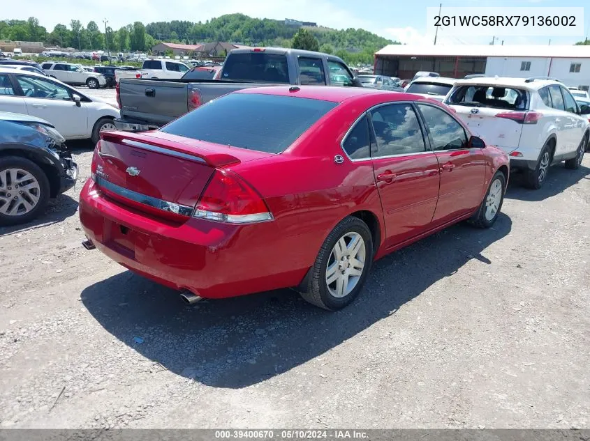 2007 Chevrolet Impala Lt VIN: 2G1WC58RX79136002 Lot: 40332932