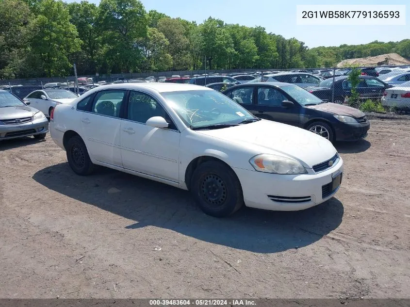 2007 Chevrolet Impala Ls VIN: 2G1WB58K779136593 Lot: 39483604