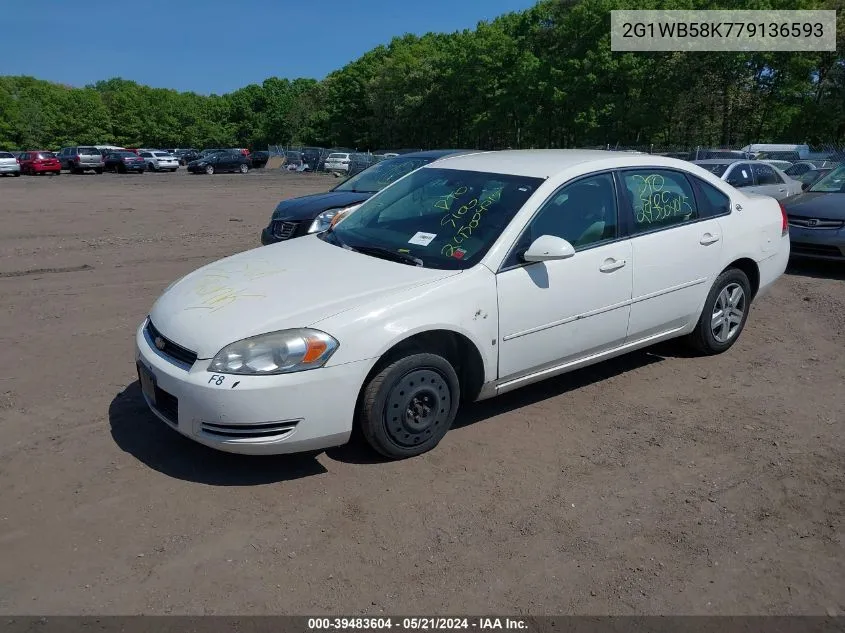 2007 Chevrolet Impala Ls VIN: 2G1WB58K779136593 Lot: 39483604