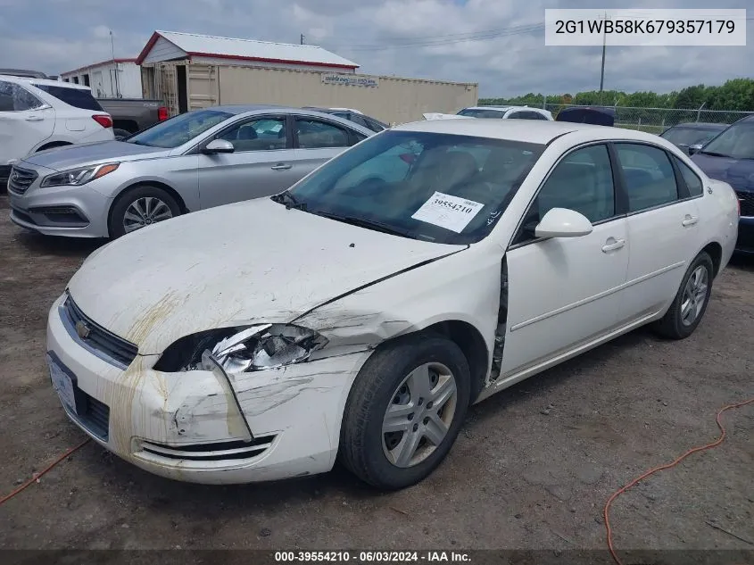 2007 Chevrolet Impala Ls VIN: 2G1WB58K679357179 Lot: 39554210