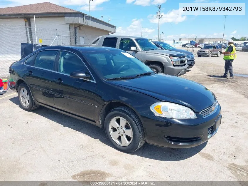 2007 Chevrolet Impala Lt VIN: 2G1WT58K879342793 Lot: 39800171