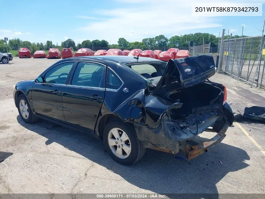 2007 Chevrolet Impala Lt VIN: 2G1WT58K879342793 Lot: 39800171