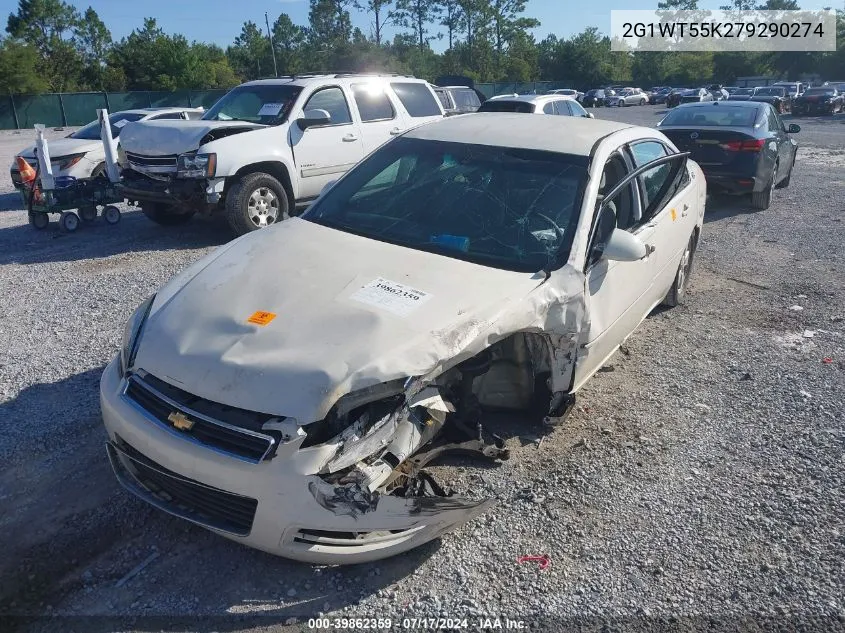 2007 Chevrolet Impala Lt VIN: 2G1WT55K279290274 Lot: 39862359