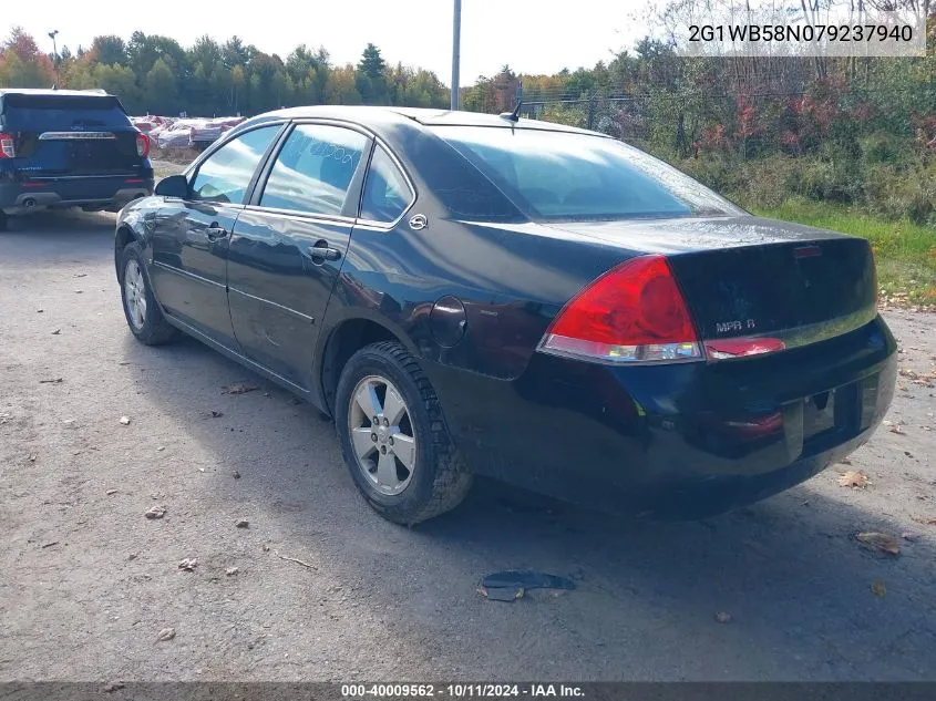 2007 Chevrolet Impala Ls VIN: 2G1WB58N079237940 Lot: 40009562