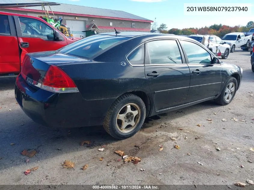 2007 Chevrolet Impala Ls VIN: 2G1WB58N079237940 Lot: 40009562