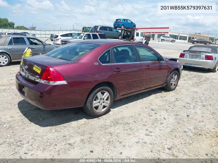 2007 Chevrolet Impala Ls VIN: 2G1WB55K579397631 Lot: 40062104