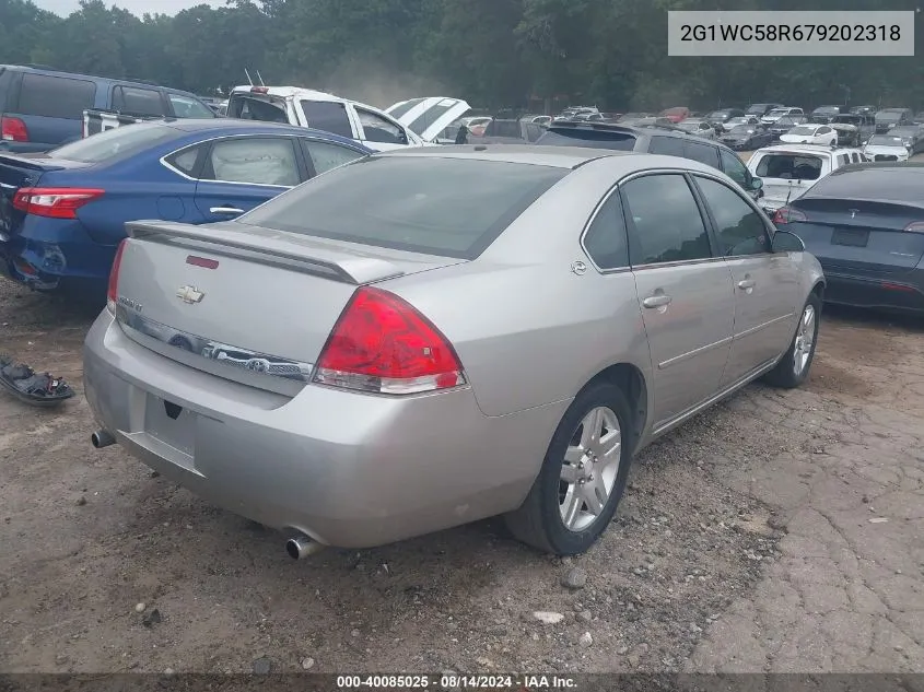 2007 Chevrolet Impala Lt VIN: 2G1WC58R679202318 Lot: 40085025