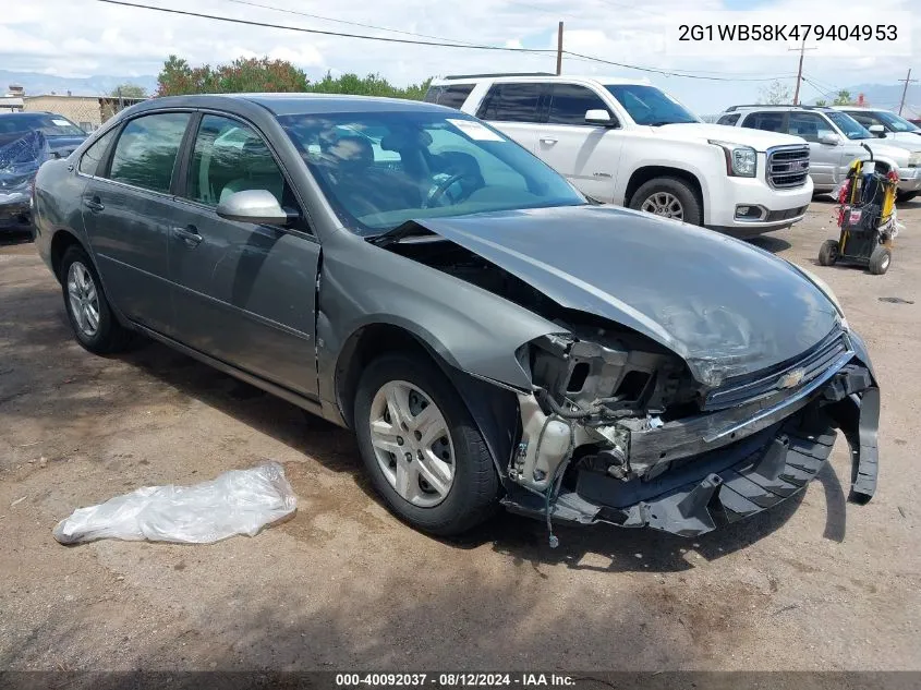 2007 Chevrolet Impala Ls VIN: 2G1WB58K479404953 Lot: 40092037