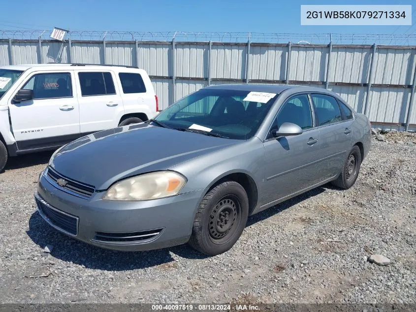 2007 Chevrolet Impala Ls VIN: 2G1WB58K079271334 Lot: 40097519