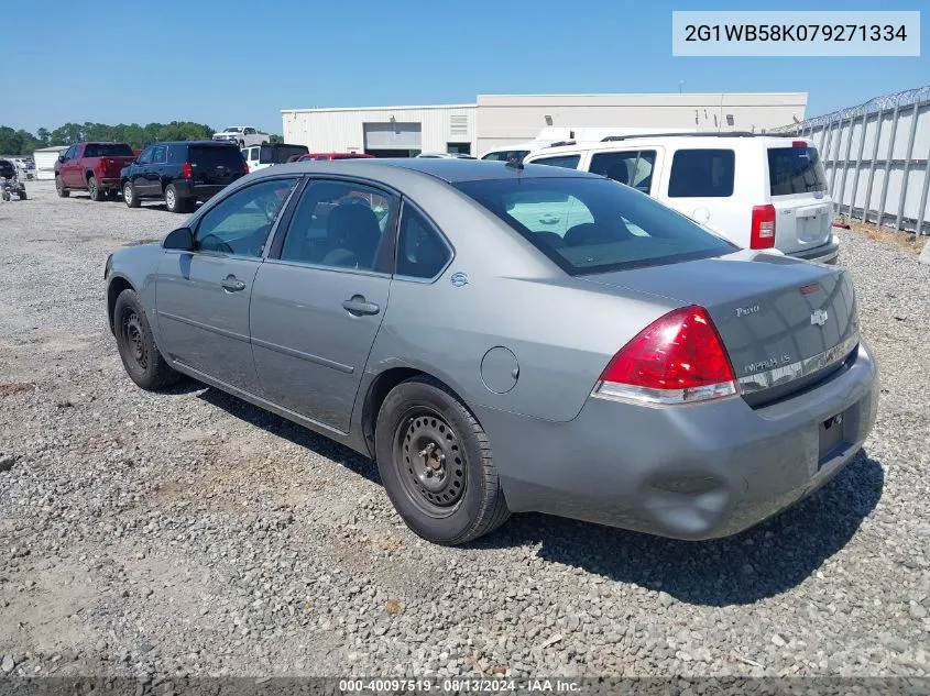 2G1WB58K079271334 2007 Chevrolet Impala Ls