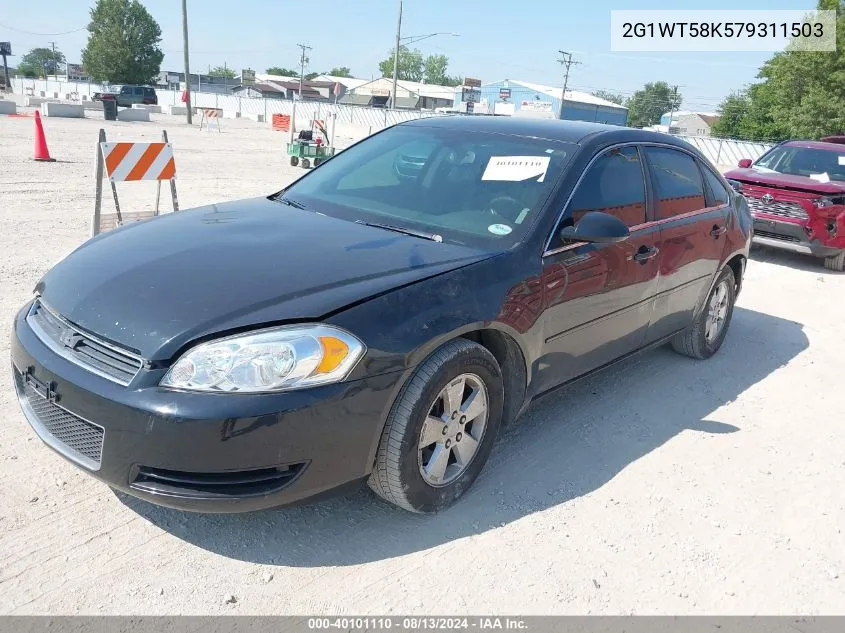 2007 Chevrolet Impala Lt VIN: 2G1WT58K579311503 Lot: 40101110