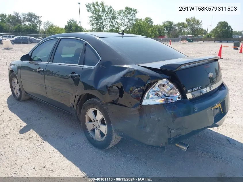 2007 Chevrolet Impala Lt VIN: 2G1WT58K579311503 Lot: 40101110