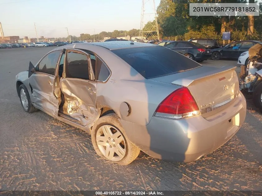 2G1WC58R779181852 2007 Chevrolet Impala Lt