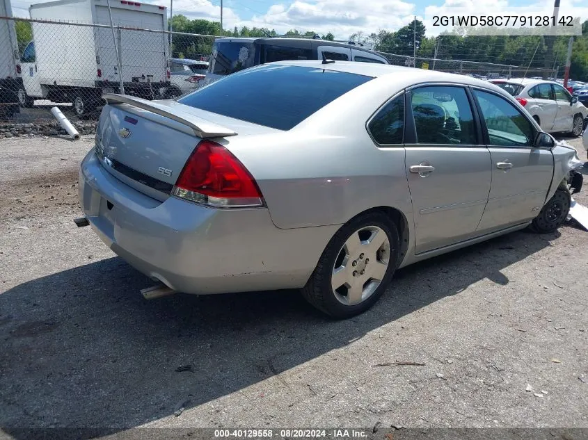 2007 Chevrolet Impala Ss VIN: 2G1WD58C779128142 Lot: 40129558