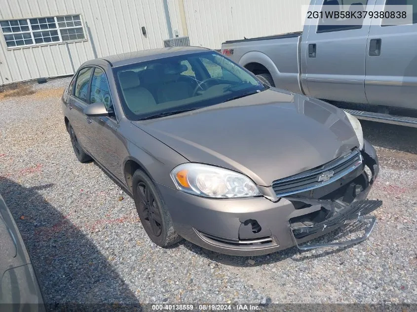 2007 Chevrolet Impala Ls VIN: 2G1WB58K379380838 Lot: 40138559