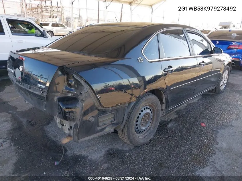 2007 Chevrolet Impala Ls VIN: 2G1WB58K979278492 Lot: 40164625