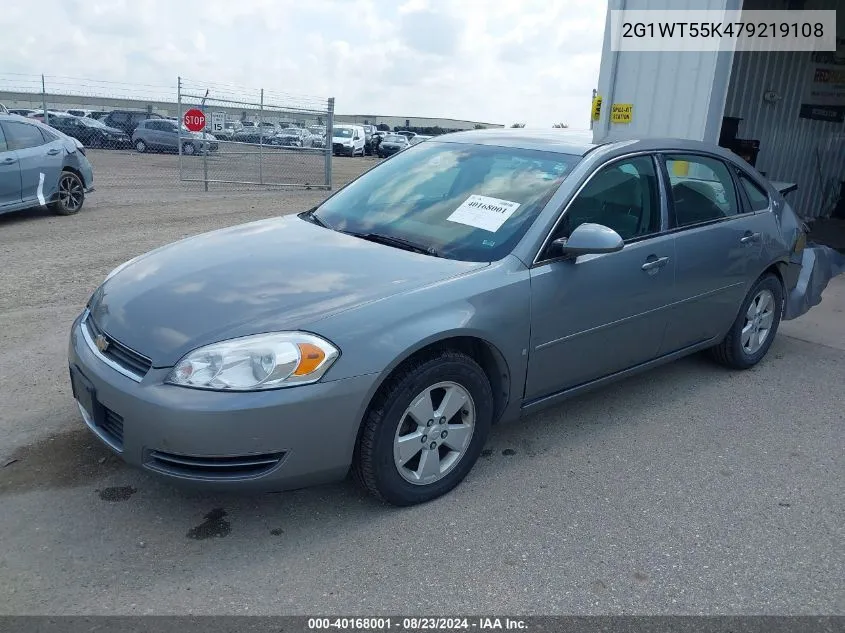 2007 Chevrolet Impala Lt VIN: 2G1WT55K479219108 Lot: 40168001