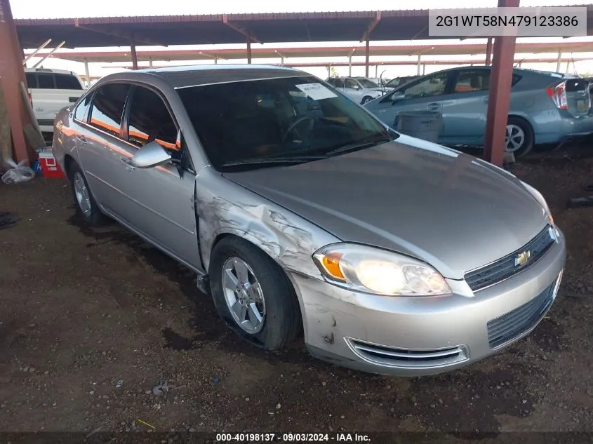 2007 Chevrolet Impala Lt VIN: 2G1WT58N479123386 Lot: 40198137