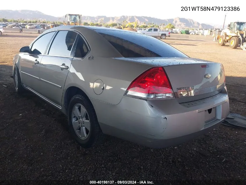 2007 Chevrolet Impala Lt VIN: 2G1WT58N479123386 Lot: 40198137