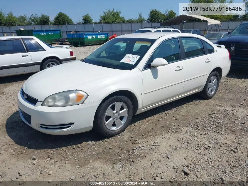 2007 Chevrolet Impala Lt VIN: 2G1WT58K779186486 Lot: 40215613