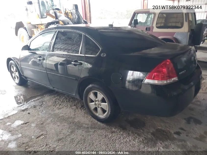 2G1WT58K079322344 2007 Chevrolet Impala Lt