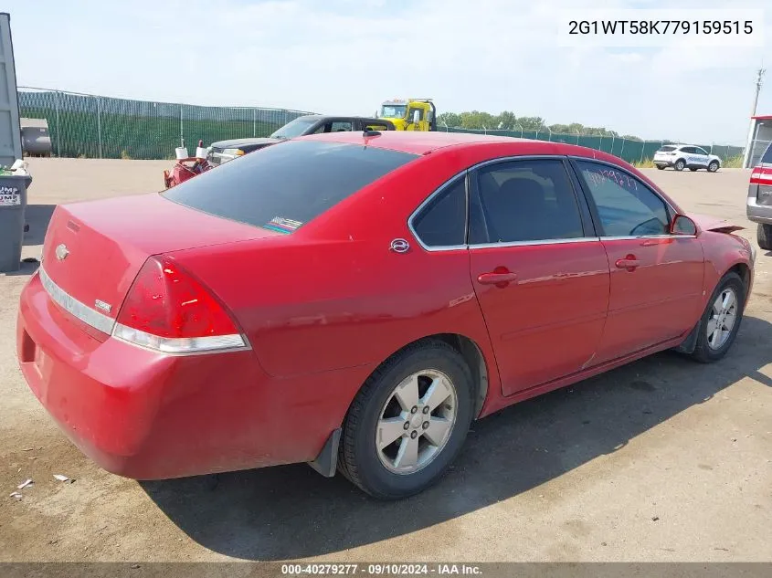 2007 Chevrolet Impala Lt VIN: 2G1WT58K779159515 Lot: 40279277