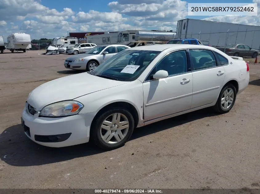 2007 Chevrolet Impala Lt VIN: 2G1WC58RX79252462 Lot: 40279474