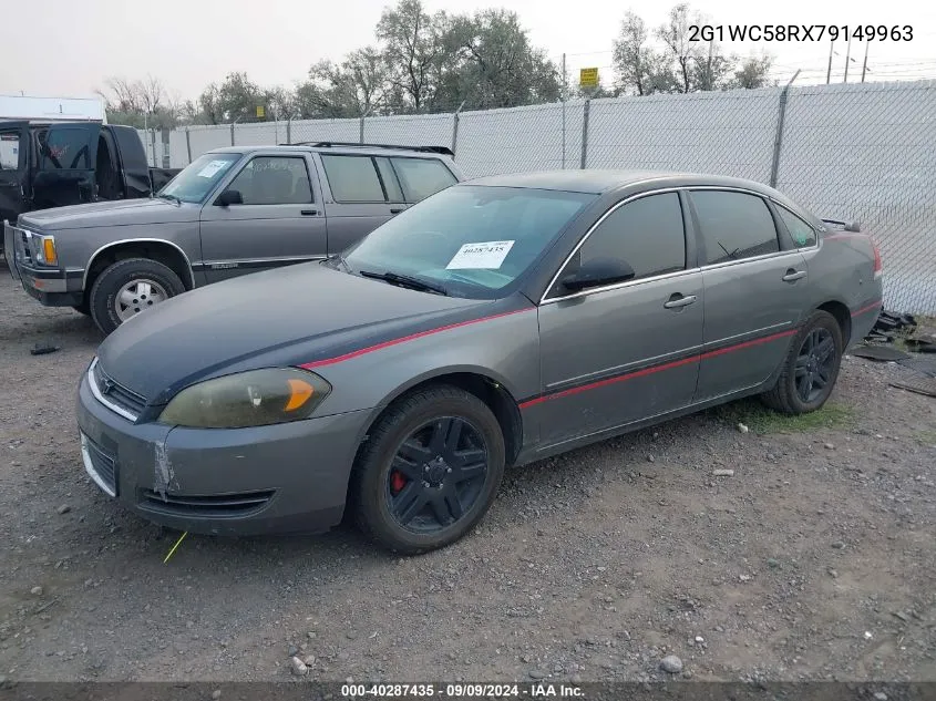 2007 Chevrolet Impala Lt VIN: 2G1WC58RX79149963 Lot: 40287435