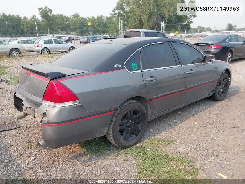 2007 Chevrolet Impala Lt VIN: 2G1WC58RX79149963 Lot: 40287435