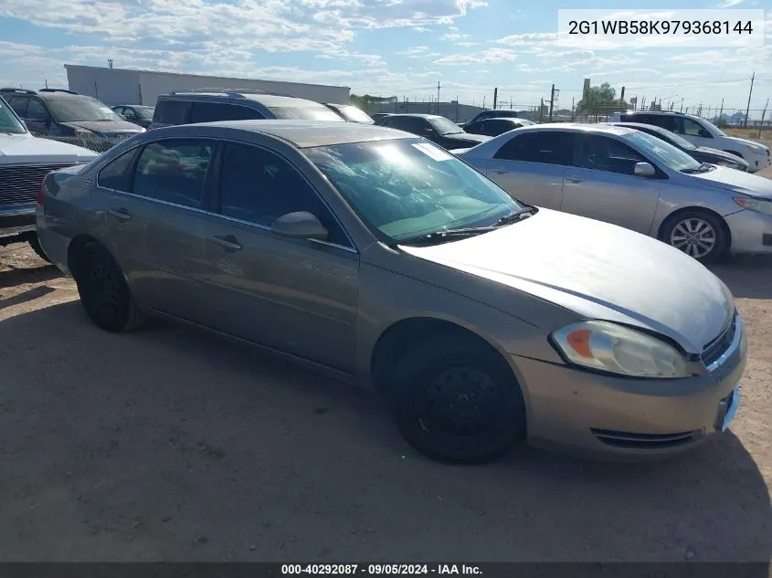 2007 Chevrolet Impala Ls VIN: 2G1WB58K979368144 Lot: 40292087