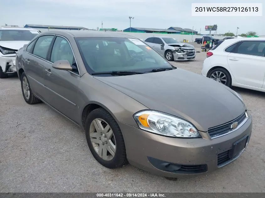 2007 Chevrolet Impala 3.9L Lt VIN: 2G1WC58R279126113 Lot: 40311642