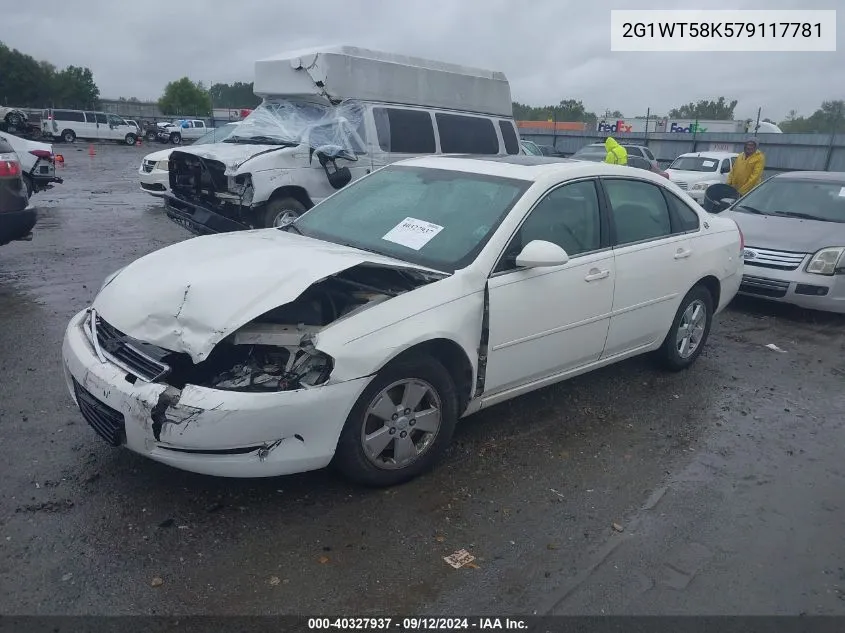 2007 Chevrolet Impala Lt VIN: 2G1WT58K579117781 Lot: 40327937