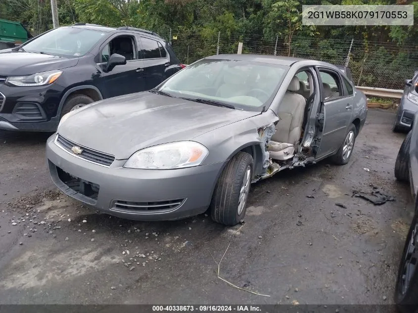 2007 Chevrolet Impala Ls VIN: 2G1WB58K079170553 Lot: 40338673