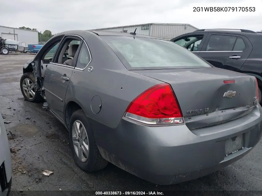 2G1WB58K079170553 2007 Chevrolet Impala Ls