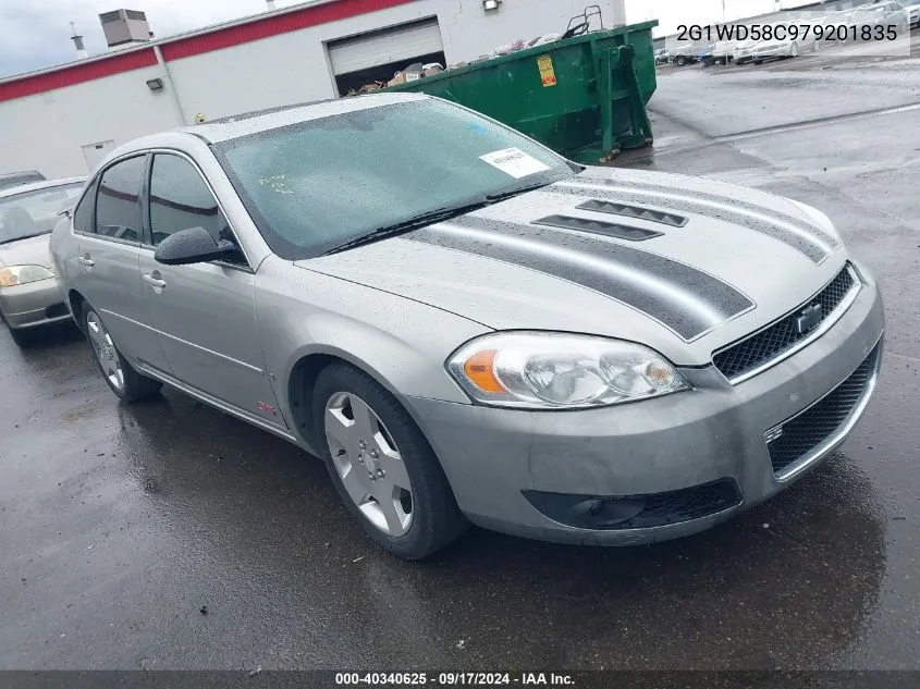 2007 Chevrolet Impala Ss VIN: 2G1WD58C979201835 Lot: 40340625