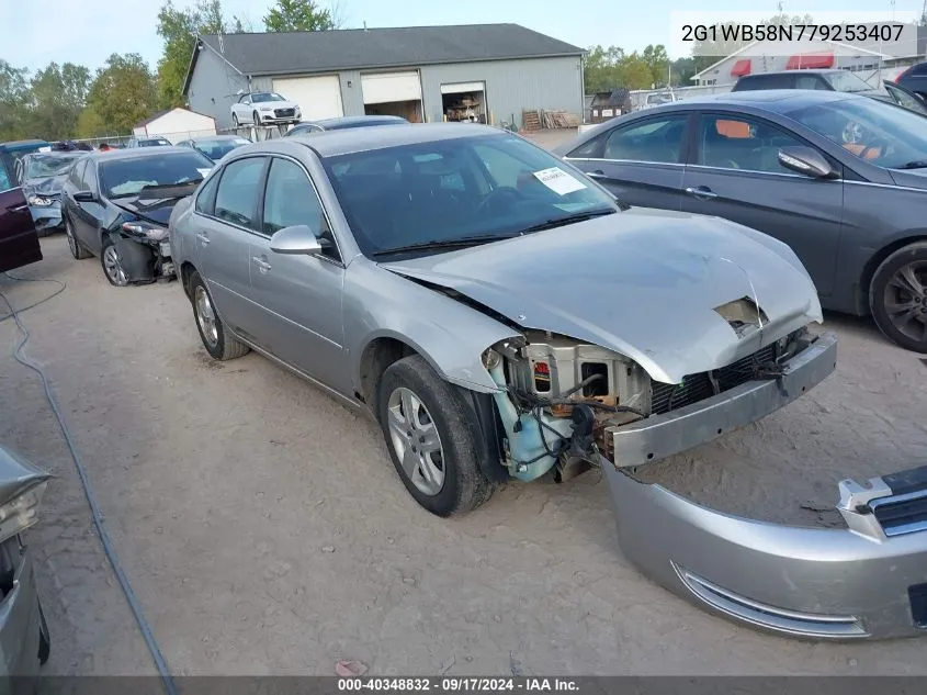 2007 Chevrolet Impala Ls VIN: 2G1WB58N779253407 Lot: 40348832