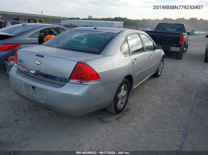 2007 Chevrolet Impala Ls VIN: 2G1WB58N779253407 Lot: 40348832