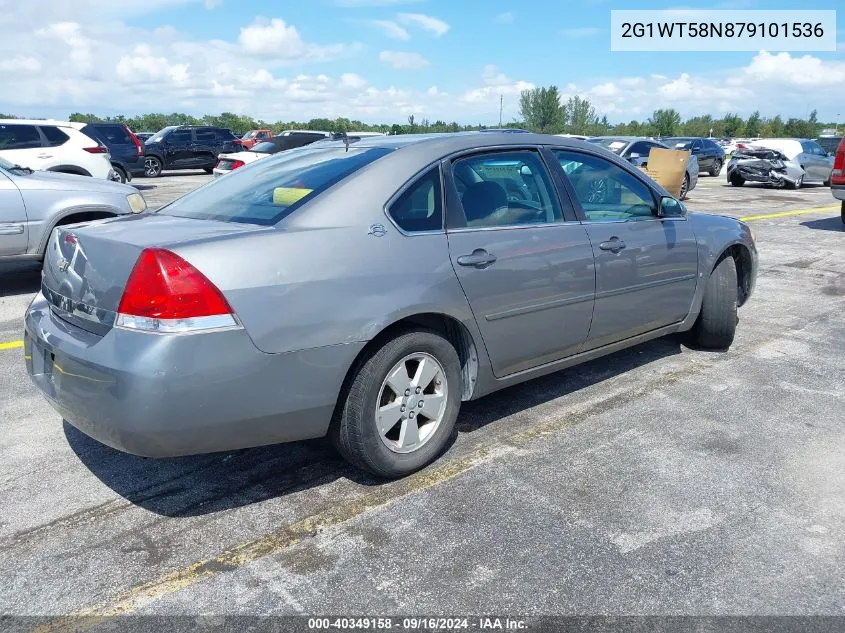 2007 Chevrolet Impala Lt VIN: 2G1WT58N879101536 Lot: 40349158