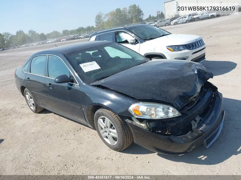 2G1WB58K179316619 2007 Chevrolet Impala Ls