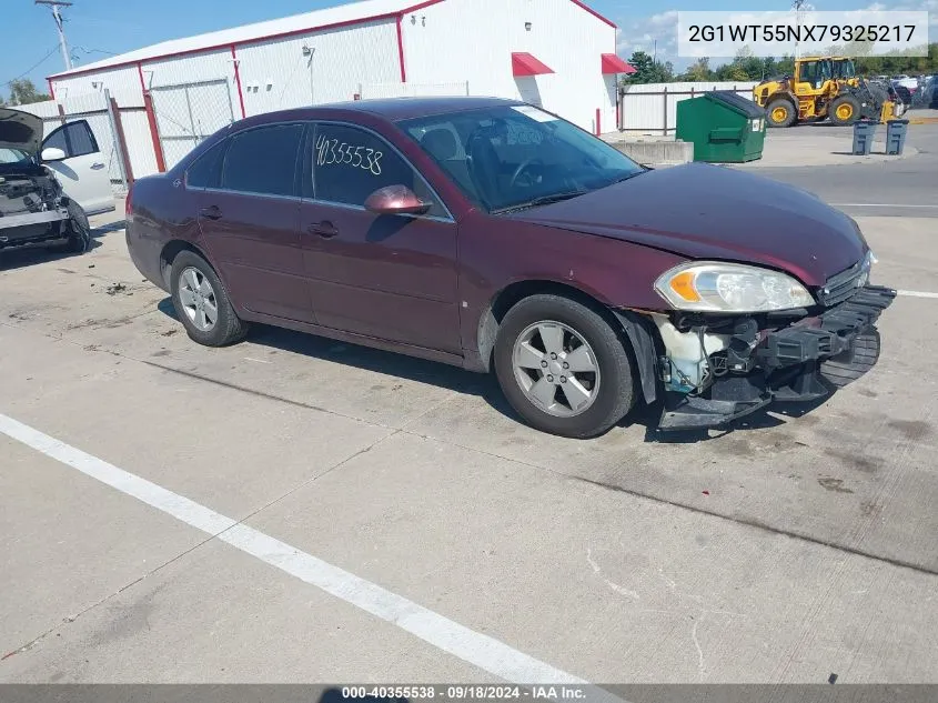 2007 Chevrolet Impala Lt VIN: 2G1WT55NX79325217 Lot: 40355538