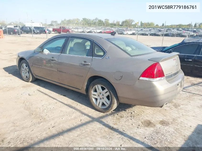 2007 Chevrolet Impala Lt VIN: 2G1WC58R779186761 Lot: 40361080