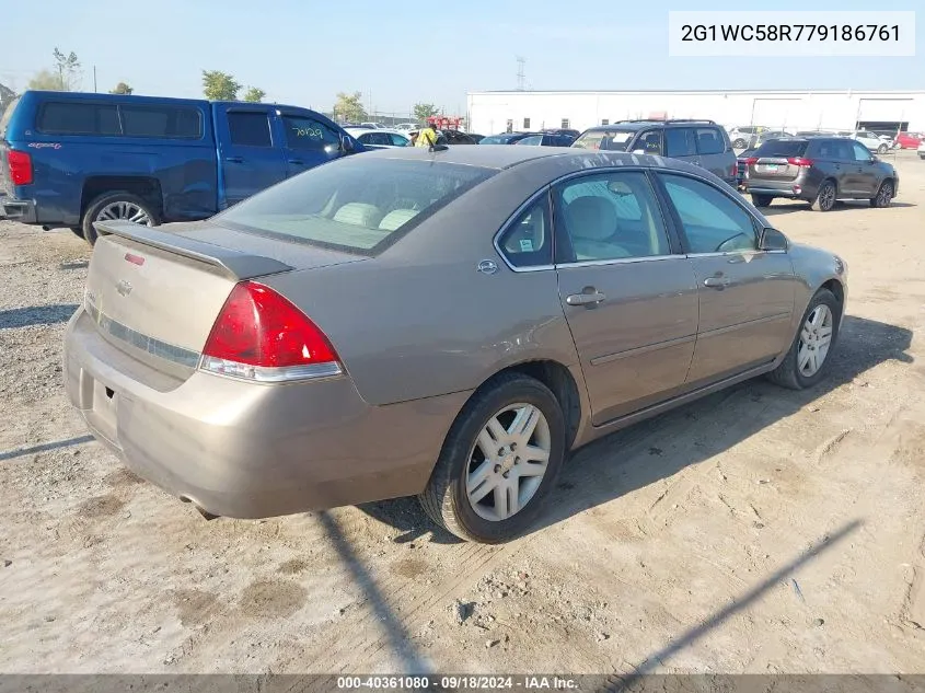 2007 Chevrolet Impala Lt VIN: 2G1WC58R779186761 Lot: 40361080