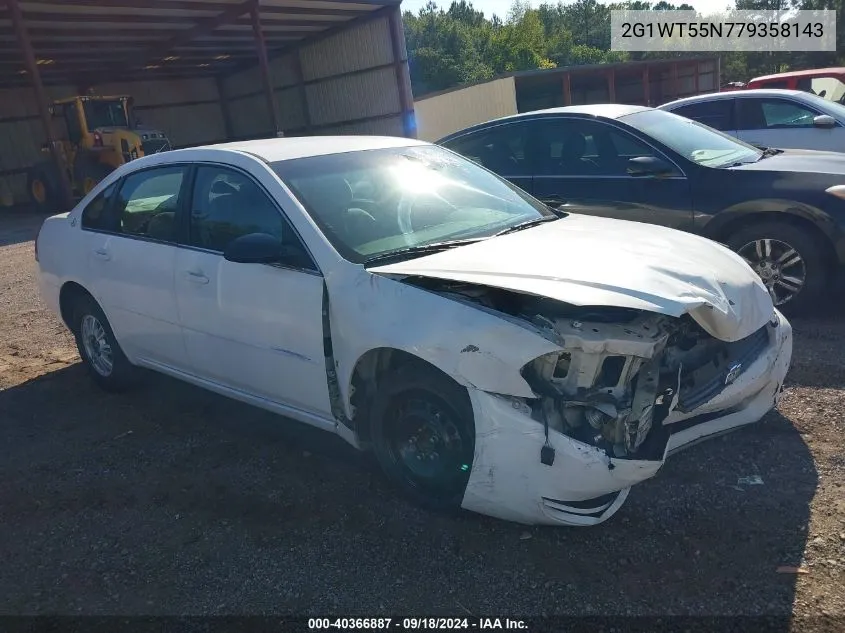 2007 Chevrolet Impala Lt VIN: 2G1WT55N779358143 Lot: 40366887