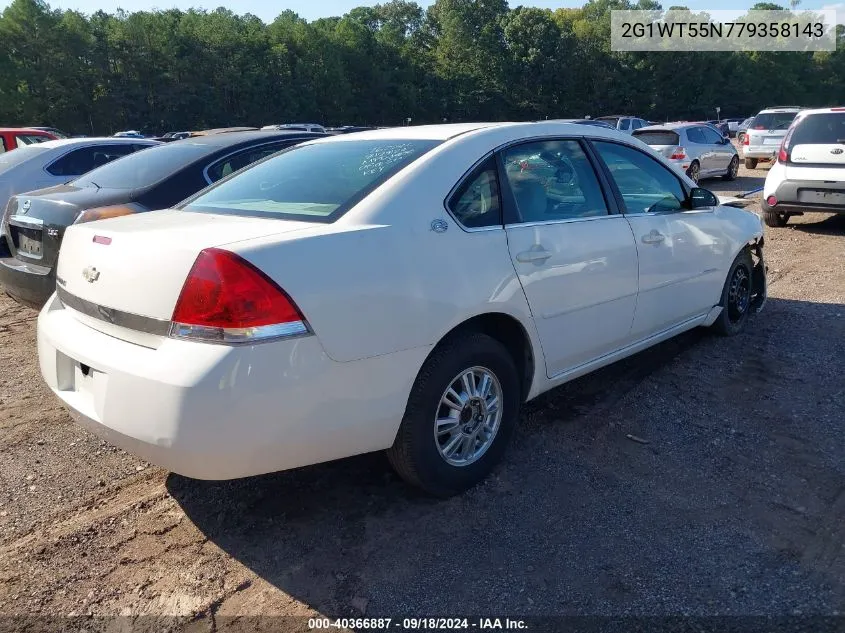 2007 Chevrolet Impala Lt VIN: 2G1WT55N779358143 Lot: 40366887