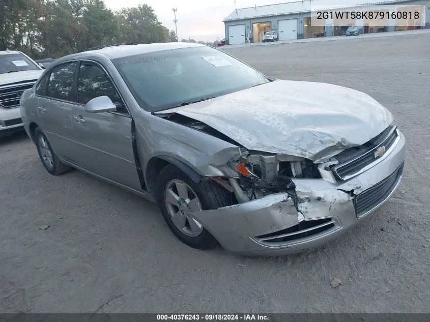 2007 Chevrolet Impala Lt VIN: 2G1WT58K879160818 Lot: 40376243