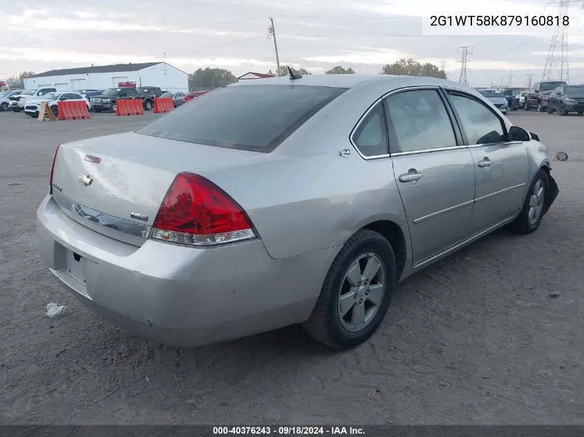 2007 Chevrolet Impala Lt VIN: 2G1WT58K879160818 Lot: 40376243